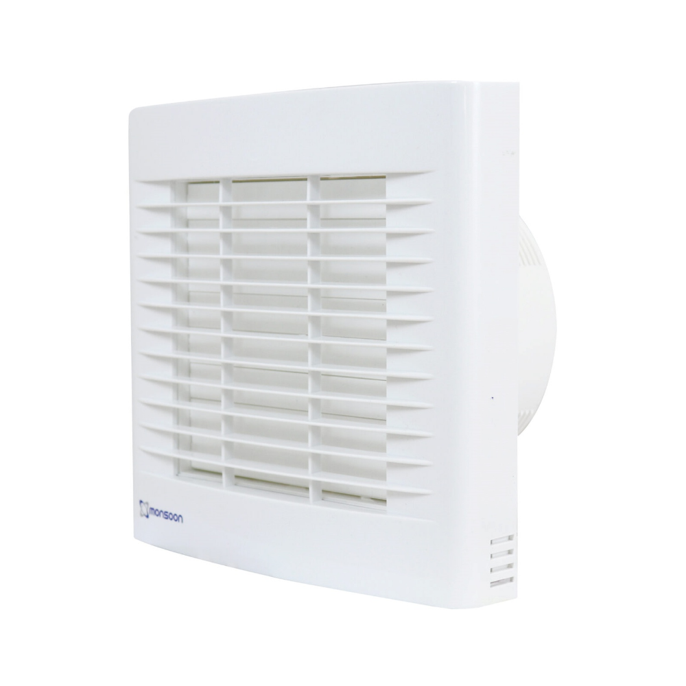 Monsoon 4" Fan, Axial Auto Shutter Timer