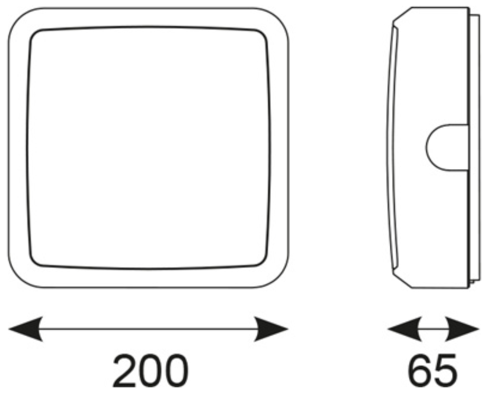 Ansell 7W Astro LED Wall/Ceiling CCT, c/w Electronic Photocell - Image 3