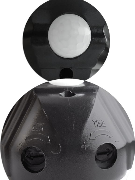 Eterna Half Lantern LED, Black w/PIR - Image 5