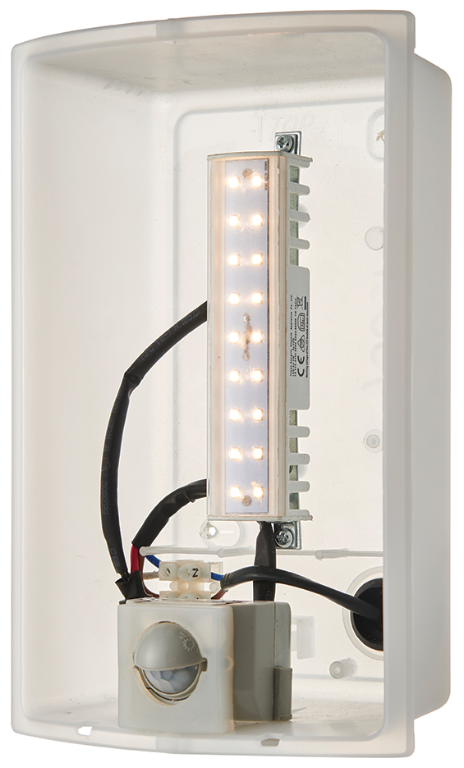 SAXBY BIANCO LED PIR 1LT WALL IP44 7W WARM WHITE - Image 4
