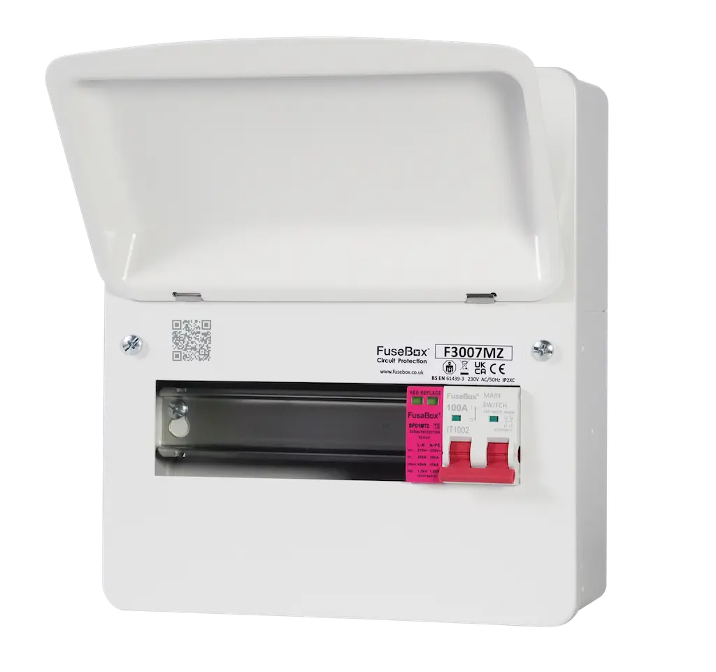F3007MZ Fusebox 7 Way Consumer Unit T2 SPD